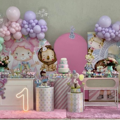 Decoração Circo Rosa