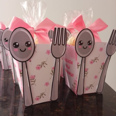 Centro de Mesa com Pipoca Caramelizada